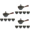 3Sets Schwarze Keramik Mit Für Haushalt 6