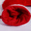 Roter Samt-Weihnachtsstrumpf, 50 cm lang, mit weißem Plüschbündchen 4