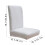 Solid Color Stretch Chair Covers Set for Dining Chairs with 3
