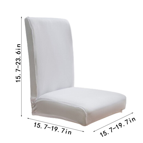 Solid Color Stretch Chair Covers Set for Dining Chairs with 2