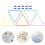 1Set Stackable Plastic Hopscotch Rings Kids Educational Play Set 5