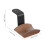 Khaki Walnut Wood Headset Rack Wall Mount Holder for Office Use 2