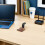 Khaki Walnut Wood Headset Rack Wall Mount Holder for Office Use 3