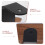 Khaki Walnut Wood Headset Rack Wall Mount Holder for Office Use 5