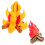 2Pcs Reusable Inflatable Campfire Decor Waterproof LED Multi Color PVC 4