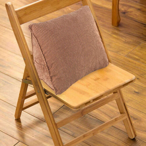 Ländryggsstödskudde 20x36x40cm Kaffe 1