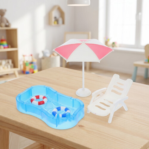 1Ensemble Accessoires Miniature Pour Maison Plastique DIY 2