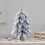Penkiiy Mini Christmas Trees Flocked Bottle Brush with 2