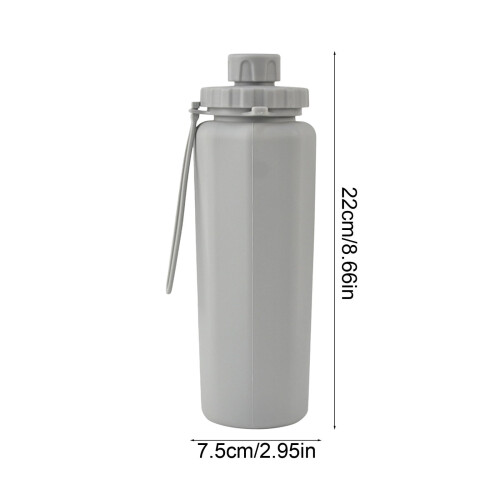 Sammenklappelig campingkedel 600ml silikone grå 1