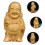 Træ Maitreya Buddha Statue Skrivebordspynt 2