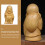 Træ Maitreya Buddha Statue Skrivebordspynt 4