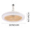 Ventilatore da soffitto Fankiway con luce, a basso profilo e incapsulato 3