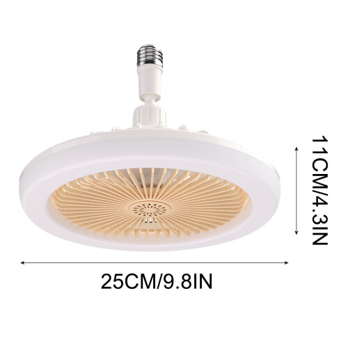 Ventilatore da soffitto Fankiway con luce, a basso profilo e incapsulato 2