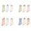 Comfortable Kids Everyday Socks Elastic Cuffs Cartoon-B L 3