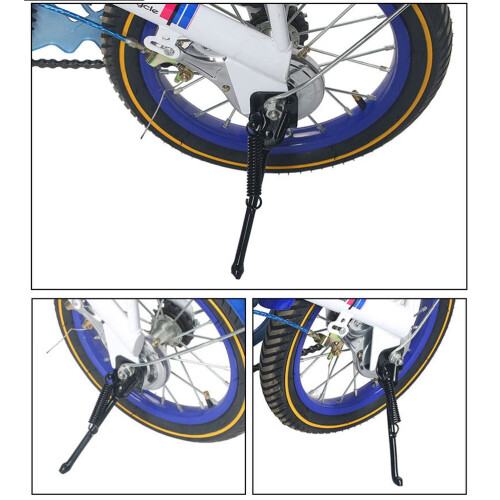 Cykelstøtteben Sort Metal 18,5 cm Enkeltsidet 2