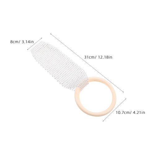 White Ring Handle Phone Bag Durable Polyester Fashion Purse 1
