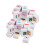 1Set Compact Mahjong Set with Flag Pattern Tiles for 6