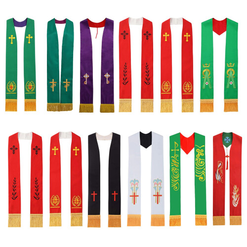 Bachelor's Graduation Stole Features Sacred Embroidered-S 9 1
