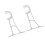 Gardinstångsfästen i aluminiumlegering, 2-pack 3