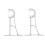 Gardinstångsfästen i aluminiumlegering, 2-pack 4