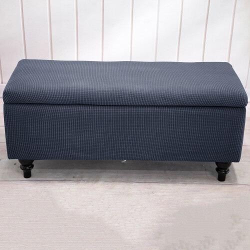 Jacquard-Ottomane-Überzug, rechteckiger Stretchbezug 2