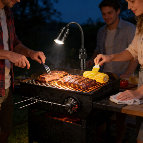 Impermeable Aluminum LED Light for Barbecue-Does not contain 1