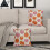 Fodere per cuscini autunnali con zucche nere, 45x45 cm, set da 2 3
