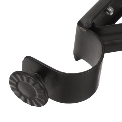 Iron Curtain Rod Brackets – Black, 2 Pack 1