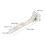 6Pcs White Iron Welded Curtain Track Mount Heavy Duty Double Clips 2