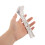 6Pcs White Iron Welded Curtain Track Mount Heavy Duty Double Clips 7