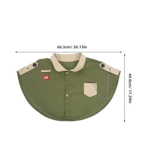Green Fabric Parrot Shoulder Guard Washable Bird Training Cape 1