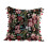 Marokkansk pudebetræk polyester sort 45x45cm 2