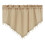 Yulier Beige Kitchen Curtains Solid Print 51 x 24 In 2