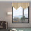 Yulier Beige Kitchen Curtains Solid Print 51 x 24 In 4