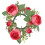Artificial Rose Wreath Candle Ring Decorative Holder 12 2
