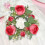 Artificial Rose Wreath Candle Ring Decorative Holder 12 4