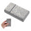 Silver PU Case with Rhinestones for Men Portable Holder 6