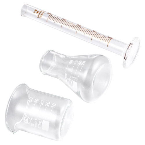 Set van 3 glazen maatcilinders 2