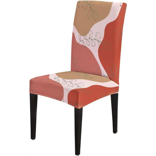 Stretch-Esszimmerstuhlhussen, 4er-Set – Rosa, Orange & 1