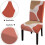 Stretch-Esszimmerstuhlhussen, 4er-Set – Rosa, Orange & 4