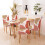 Stretch-Esszimmerstuhlhussen, 4er-Set – Rosa, Orange & 5