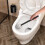 Edelstahl-Toilettenbürsten-Set mit langem Griff 5