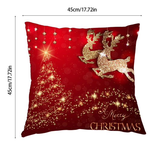 Kerstkussenhoezen 45x45cm Kerstboomdesign3 2