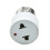 Adapter gniazda wtykowego E27 do US/EU, biały 5