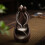 Incense Holder Waterfall Design Carved Wood 1pc 4