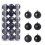 Staron black Christmas ornaments 30mm 36 pcs 3