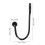 Black Wall-Mounted Curtain Hooks Heavy Duty Metal 2 Pack 3