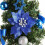 Balems blue Christmas table ornament 30cm 2