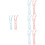 8Pièces Porte- Réutilisable PP Couleurs Assorties Pratique 6
