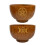 Unique Altar Bowl Decoration Wood Bowls-three phase moon1 2